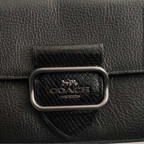 Coach Black Leather Shoulder Bag - Picture 4 of 7